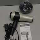 REVLON Turbo Hair Dryer | 1875 Watts of Maximum Shine, Fast Dry (Silver) (4.05x11.15x9.25 Inch (Pack of 1), Grey)