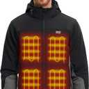 PROSmart 12V Men's Heated Jacket - Waterproof Electric Heating Coat Battery Operated Jackets for Men with Battery Included, XL 