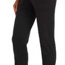 V VOCNI Women's Maternity Pants Maternity Activewear Jogger Track Cuff Sweatpants Over The Belly Stretchy Pregnancy Pants (Large, Black)