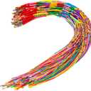 Resinta 40 Pieces Handmade Braided Bracelets Assorted Colors Friendship Cords Thread Bracelets Party Supply Favors for Wrist Anklet