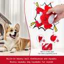 2 x Interactive Squeaky Dog Chew Toy,No Stuffing Interactive Chew Toy for Small Medium Large Dogs, Training Reward Gift for Pets(red Crabs)