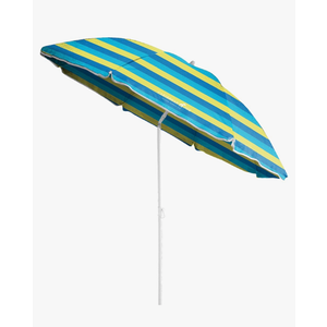 CARIBBEAN JOE Beach Umbrella, Portable Outdoor Sun Umbrella With UV Protection, Shoulder Carry Bag, Full 6 ft Arc