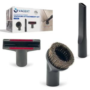 1-3/8'' Vacuum Brush Attachments for Shark, Miele & Most Canister/Handheld Vacuums - Crevice Tool, Upholstery & Horsehair Dusting Brushes - Pet Hair Removal Tool Attachment