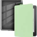 Case for 6" Kindle Paperwhite (10th Generation-2018 Release), Ultra Clear Soft Flexible Transparent TPU Back Cover with Auto Sleep/Wake for Kindle Paperwhite (Model NO. PQ94WIF), Light Green