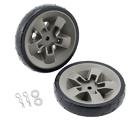 67445 Grill Wheels Replacement Parts for Weber Wheels Genesis II and Genesis II LX 200 300 400 600 Series GS4 Grill(Model Years 2017 and Newer) Weber II E-310 8 Inch Plastic Black BBQ Wheel Kit 2Pcs