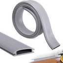 2 Pcs 39 Inch Vinyl Replacement Insert, Cuttable Threshold Seal Insert Replacement, Exterior Door Threshold Seal Strip for Door Weather Stripping Sealing