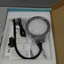 30X 10X Large Floor Magnifying Glass with Light and Stand,72 LED Flexible Gooseneck Floor Magnifying Lamp,2 in 1 Lighted Magnifiers for Close Work, Sewing, Crafts, Hobbies Black