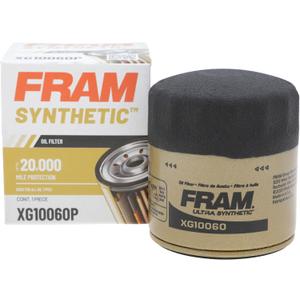 FRAM Synthetic XG10060P 20K Mile Change Automotive Replacement Engine Oil Filter for Synthetic Oil Changes, Premium Vehicle Engine Protection Oil Filter for Select Vehicle Model Years