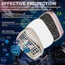 6001 Filter Cartridges for Respirator, Paint, Chemical Gas and Pollen, Organic Vapor Cartridge, Replacement Respirator Filters for 6200, 6502, 7502, 6800, 4008, FF402 Respirator(5 Pair)