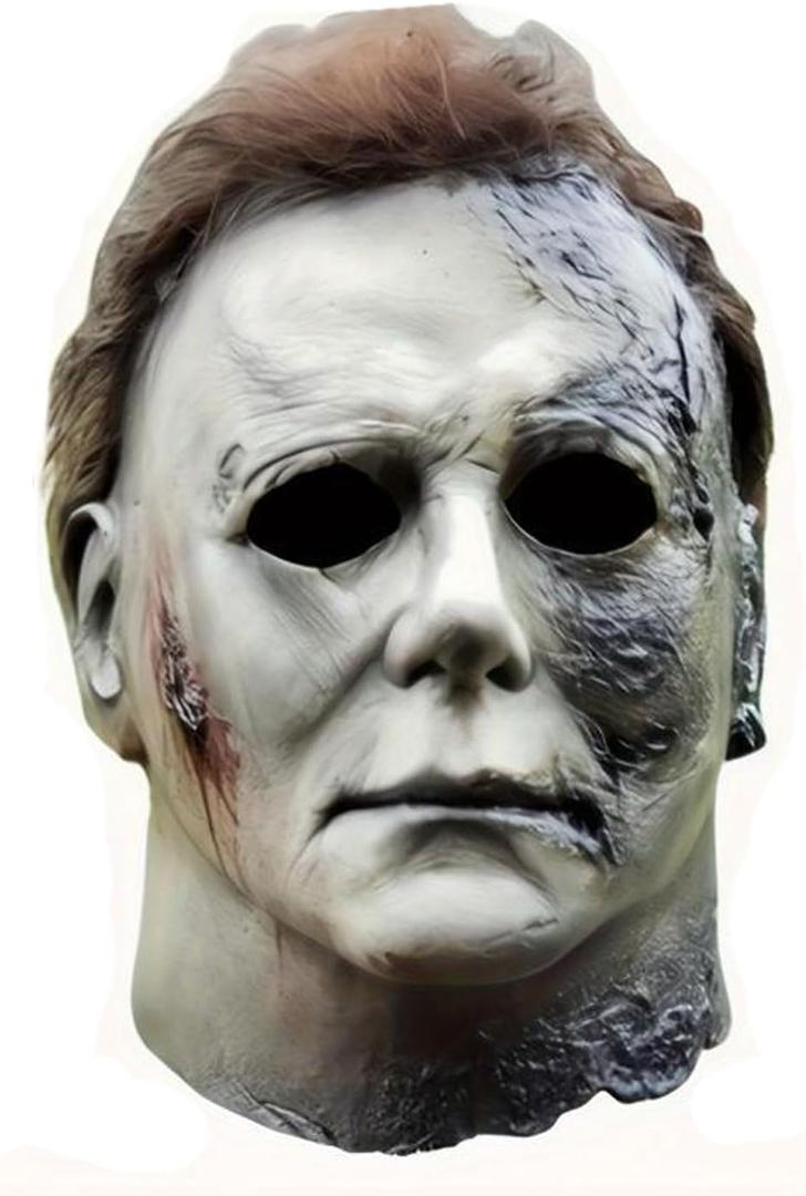 Scary Halloween Latex Mask for Michael Myers Mask Adults,Horror Movie Costume Accessory, Masquerade Party Supplies