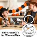 Valentines Gifts for Her Him, Keychain Boo Basket Stuff Basket for Him Couple Gifts Spooky Basket Stuffers For Boys Girls Ghost Anniversary for Boyfriend Girfriend Husband Wife Birthday