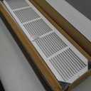 30"Wx6"H Duct Opening Return Air Grille,Air Return Vent Cover Grill for Sidewall and Ceiling,Solid Steel AC Vent Cover HVAC Cold Air Intake Grille Without Filter House,Outer Dimension:31.75WX7.75"H
