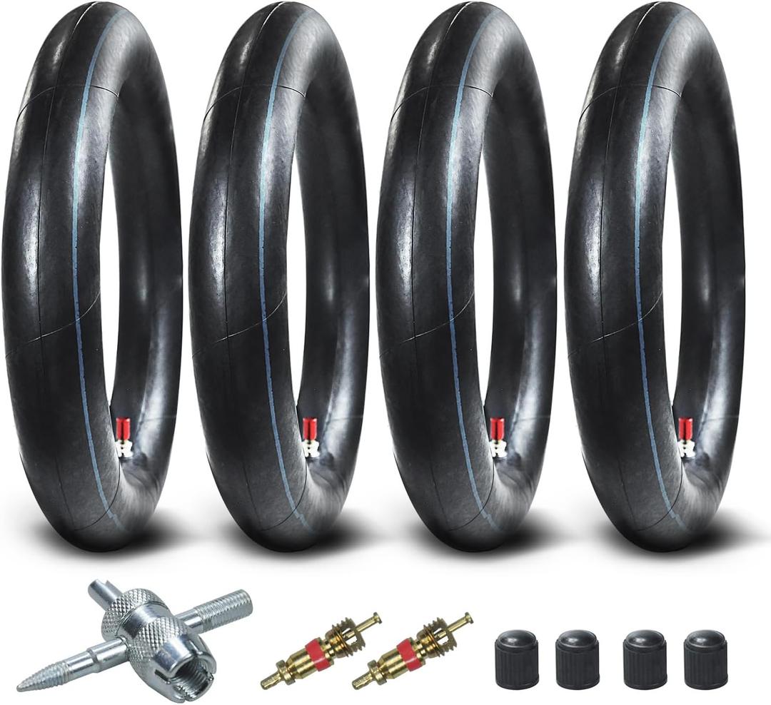 80/100-12 2.75/3.00-12 Inner Tube for 110cc 125cc CRF50 CRF70 XR70 CRF110 KLX110 TTR90 TTR110 PW80 RM60 RM65 DRZ110 TaoTao DB14 SSR Apollo Coolster Dirt Pit Bike Motorcycle Heavy Duty 4 Pack