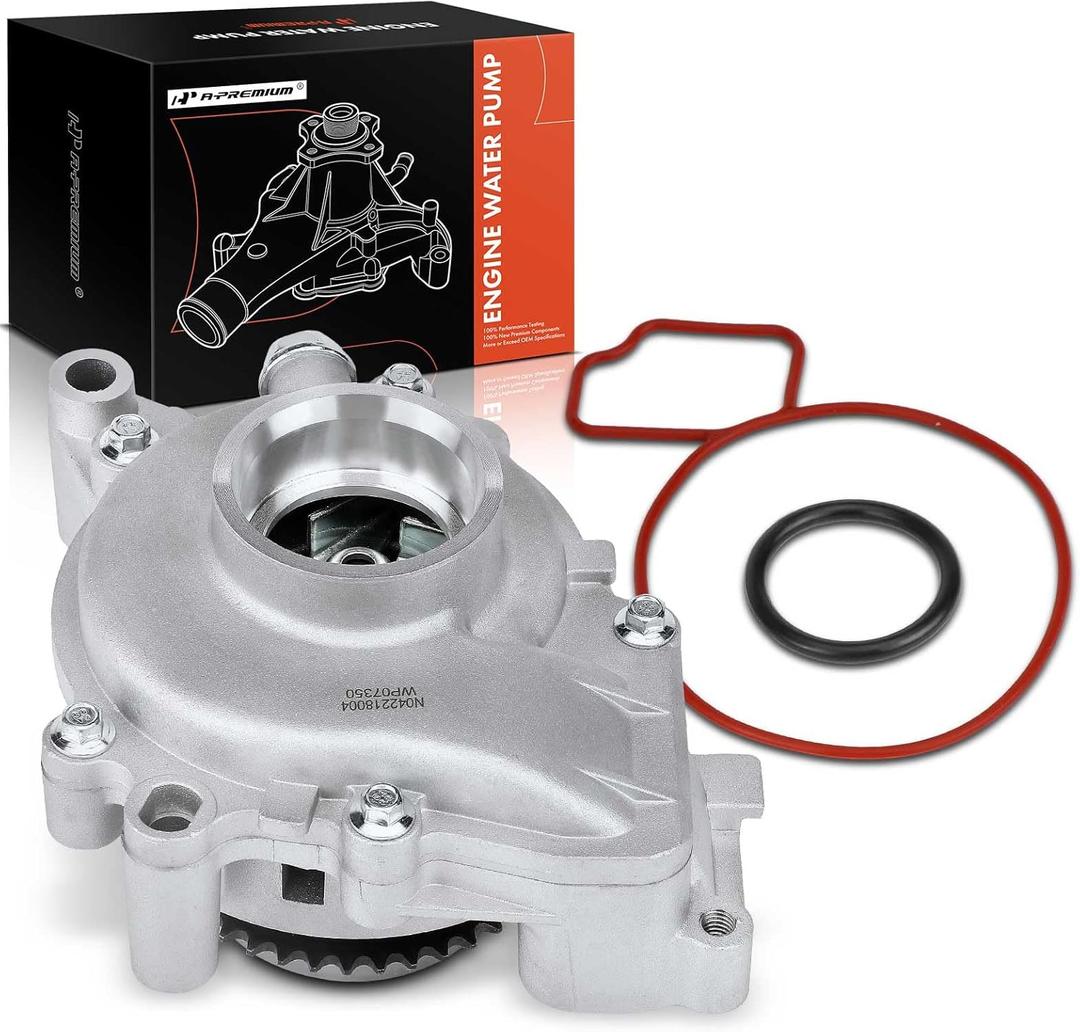 A-Premium Water Pump W/Seal & O-Ring Compatible with Buick, Cadillac, Chevy, GMC, Olds, Pontiac, Saab & Saturn - Equinox, Malibu, Impala, Terrain, LaCrosse, Sunfire, 9-3 & More