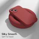 Compatible with iPhone 15 Case, Liquid Silicone Upgraded Camera Protection Case with Screen Protector Soft Microfiber Lining Shockproof Protective Phone Cover 6.1", Red