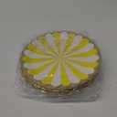 Party Paper Plates, 50-Pack, Disposable Paper Plates, Gold Foil Scalloped Edge, Striped Pastel, 6 Colors, 9-Inch
