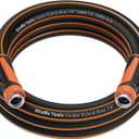 Giraffe Tools Garden Hose 5/8", Water Hose Heavy Duty, Flexible, Lightweight Hybrid Hose with Swivel Handle, 15ft Female to Female Fittings, Burst 600 PSI, Short Leader Hose