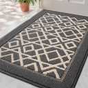 LUMI Entryway Floor Mat 24x36, Deep Mud Removal and Water Absorption, Dustproof and Wear-Resistant, Easy to Clean, Suitable for Home/Office, Dark Grey