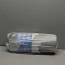 5 STARS UNITED Knee Pillow for Back Sleeping  Cooling Cover - Memory Foam Cushion for Sciatica Pain Relief  Under Leg Support for Sleeping on Back  Half Moon Bolster for Bed, Arctic Gray