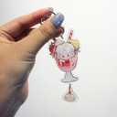 Love and Deepspace Sylus Game Cute Acrylic Keychain Handmade Cosplay Peripheral Props Gift Game Accessories (Buffy Cup-Sylus)
