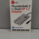 SIIG Thunderbolt 3 to Dual DisplayPort Adapter - Single 5K@60HZ - Dual 4K@60HZ - USB Type C to 2 DP 1.2 Ports for Mac & Windows - MacBook Pro/MacBook/Dell XPS/HP/Lenovo JU-TB0611-S1