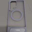 TORRAS Strong Magnetic & Seamless Stand for Samsung Galaxy S25 Ultra Case, Fit for MagSafe, Mil-Grade Drop Protection, Kickstand for Samsung Galaxy S25 Ultra Case, Translucent Back/Silverblue Edge