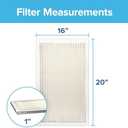 Filtrete 16x20x1 AC Furnace Air Filter, MERV 5, MPR 300, Capture Unwanted Particles, 3-Month Pleated 1-Inch Electrostatic Air Cleaning Filter, 6-Pack (Actual Size15.69x19.69x0.81 in)