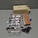 CCVOO 1.25 Oprah Style Reading Glasses for Women, Stylish Eyeglasses, Blue Light Readers for Women, Cheaters