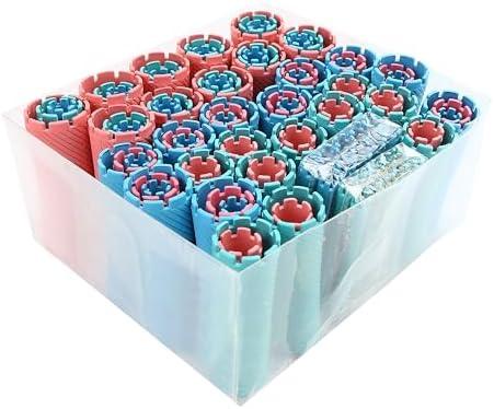 100 Pcs Perm Rods Set for Short & Long Hair, Large Curlers & Rollers for Women and Men, Cold Wave Curling Kit Permanent Bar with Multiple Sizes, Hairdressing Tools for Home Curly, Fluffy, Wavy Style