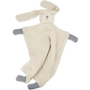 Lulu moon Lovey for Babies Muslin: Snuggle Puppy Security Blanket for Self-Soothe - Newborn Gift for Baby Shower set of 2