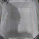 White Undermount Kitchen Sink 27 Inch - Topmount Fireclay Drop In Sink 27"x19"x10", Dual Mount Heavy Duty Deep Single Bowl, w 2 Accessories, Glossy White, for Kitchen & Laundry & Small Space