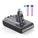 YABER 4.0Ah Battery Replacement for DC59 DC58 DC61 DC62 Animal DC72 DC74 595 650 770 880 Handheld Vacuum Cleaner with 2 Pack Imported Pre-Filters