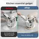Flour Funnel for Kitchen Aid Mixer, Kitchen Aid Accessories and Attachments, Fits Kitchen Aid Mixer 4.5 & 5 Quart (KSM150), Dishwasher Safe, No Mess Baking Tool (Red)