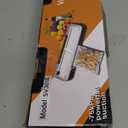 Vacuum Sealer Machine 75KPa Food with 6-in-1 Dry/Moist Modes & Digital Timer, Compact Lightweight Design, Built-in Cutter + 10 Bags (Black Silver)