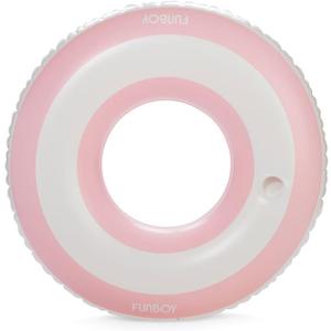 FUNBOY Giant Pink Ring 48'' Tube Float, with Integrated Cup Holder, Perfect for a Summer Pool Party, Large