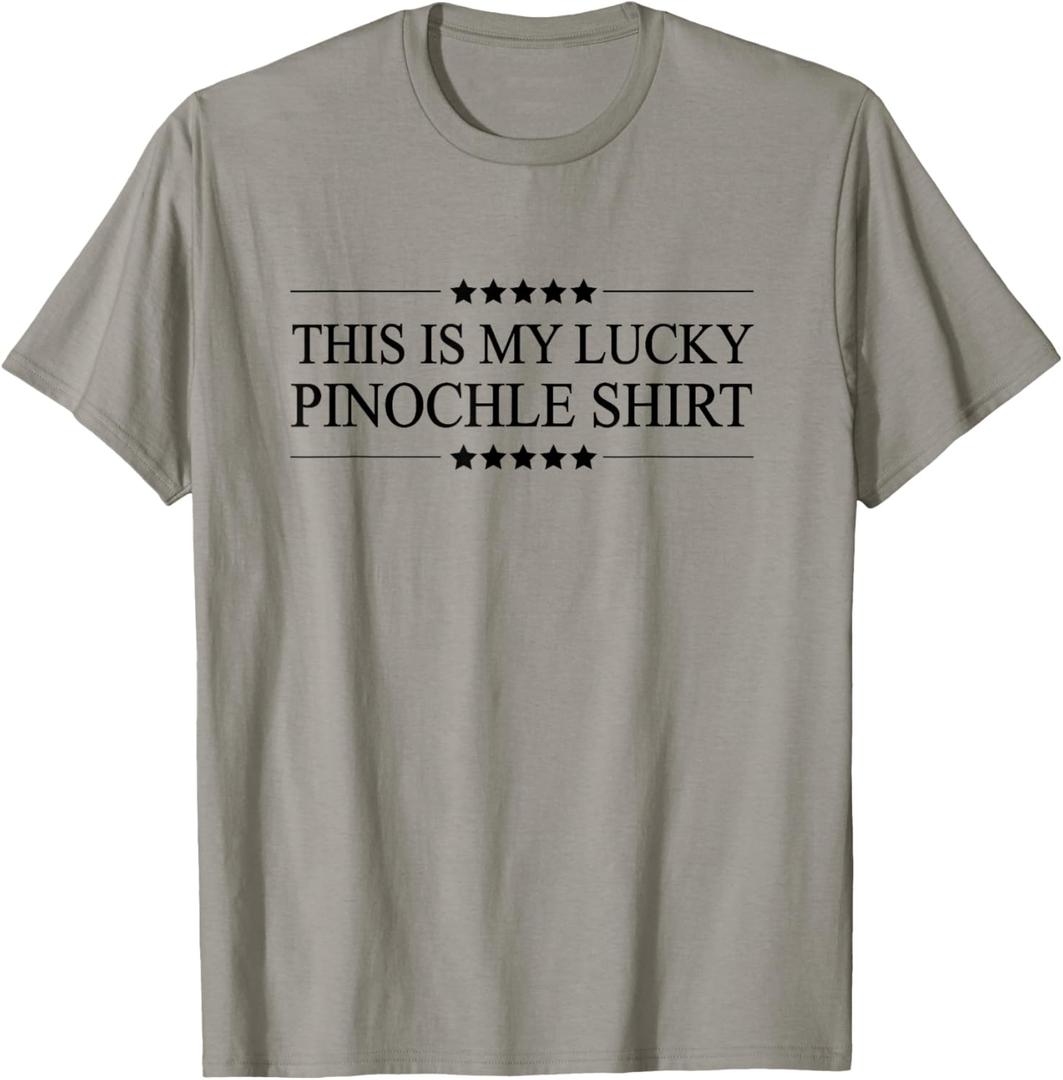 This is My Lucky Pinochle Shirt Funny Graphic T-Shirt, Size: S