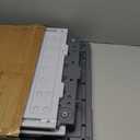 Tepoal Plastic Heated Cat House for Outside Winter, Weatherproof Outside Cats Shelter with Safety Escape Doors and Heating Pads, Elevated Feral Cat House for Wild and Stray Cats 17.7"x17"x17.5" (Grey)