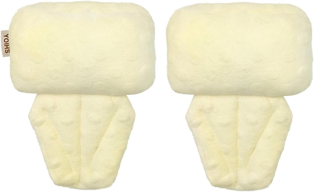 2PCS Lymphedema Axilla Pillow for Mastectomy Recovery Cotton Post Breast Surgery Pillow for Sleeping, Armpit Pain Relief, Mastectomy Underarm Pillow for Comfort Support (Beige Yellow)