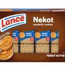 Lance Nekot Peanut Butter Sandwich Cookies 6 Packs of 4 Cookies, Pack of 2 Real Peanut Butter Filling, Individually Wrapped Snack Packs, 14 oz Total, Best By Sep 27, 2025