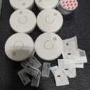 Fire Alarms Smoke Detectors, Smoke Alarm Battery Operated, Fire Alarm with Test Button & Low Battery Signal, Photoelectric Technology Fire Detectors for Bedroom and Home (6-Pack)
