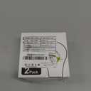 Dusk to Dawn Yellow Bug Light Bulbs Outdoor, 9W (60W Equivalent) Amber 2000K LED, Auto Sensor Light Bulb for Outside, Backyard, Porch, Bedroom, Auto On/Off, Non-Attracting, E26 Base, 2 Pack