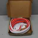 3/4 Inch Flexible Quarter Round Molding, Peel and Stick Rubber Floor Trim, Quarter Round Trim with 3m Tape, Self-Adhesive Bathtub Trim Molding(Hollow, 118Inch) (10 Feet, White-Double Adhesive)