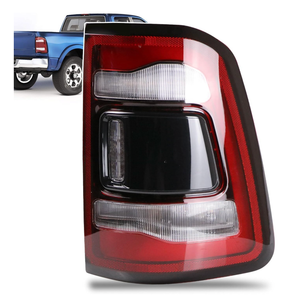 Lathsy LED Tail Lights Black Cover w/o Blind Spot Detection Compatible With 2019-2023 Dodge Ram 2500 Right Passenger Side Replace:68361718AD