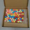 12mm Game Replacement Balls,84pcs Acrylic Balls for Board Game,Rainbow Bead,Color Sorting Toy,Marble Games(6 Colors)