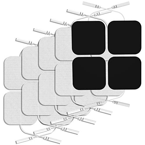 TENS Unit Replacement Pads, NURSAL Reusable TENS Electrode Pads 2x2 18 pcs with Upgraded Self-Stick Performance for Electrotherapy, Compatible with AUVON TENS, TENS 7000