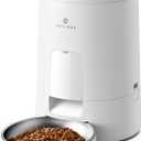 PETLIBRO Automatic Cat Feeder, Battery-Operated Automatic Cat Food Dispenser with 180-Day Life, AIR Cordless Timed Pet Feeder for Cat & Dog, 2L Auto Cat Feeder, White