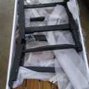 Christopher Knight Home Eddie Indoor Farmhouse Acacia Wood Bench with Shelf, Teak and Black Finish