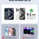 for iPhone 16 Blue Light Screen Protector Tempered Glass 6.1 Inch,HD Anti Blue Light Easy Installation