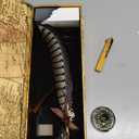GC QUILL Antique Quill Pen Unique Half-Patterned Feather Pen Set with 6 Nibs 1 Bottle of Ink 1 Seal Stamp 1 Pen Holder 1 Sealing Wax LL-149
