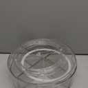 BINO Plastic Round Turntable Organizer with 5 Compartments - Clear | Spinning Divided Turntable Container | Rotating Organizer Storage for Bottle Condiments Fridge Kitchen Counter Pantry Bathroom